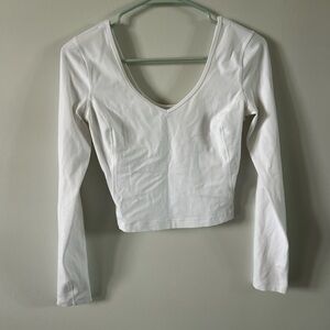 lululemon athletica White Long Sleeve Tee